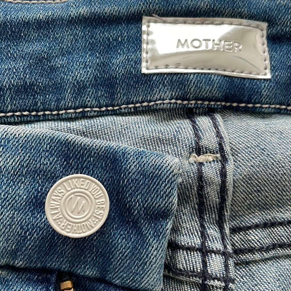 Mother Looker Petite Slightly Distressed Jeans